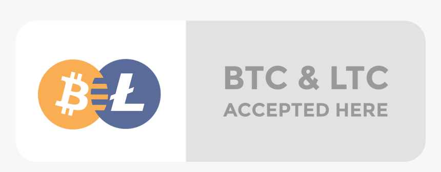 Bitcoin Litecoin Accepted Here, HD Png Download, Free Download