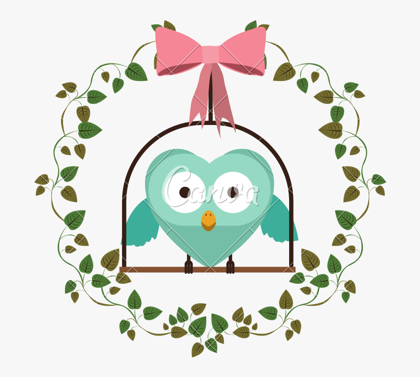 Border Of Creepers With Owl In Swing - Princess Training, HD Png Download, Free Download