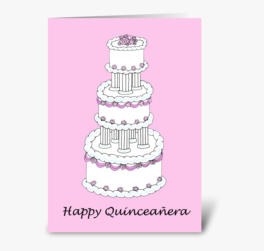 Happy Quinceanera Beautiful Cake - Happy Quinceanera, HD Png Download, Free Download