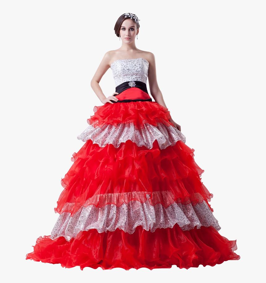 2018 New Design Strapless Ball Gown Prom Dress Cake - Gown, HD Png Download, Free Download