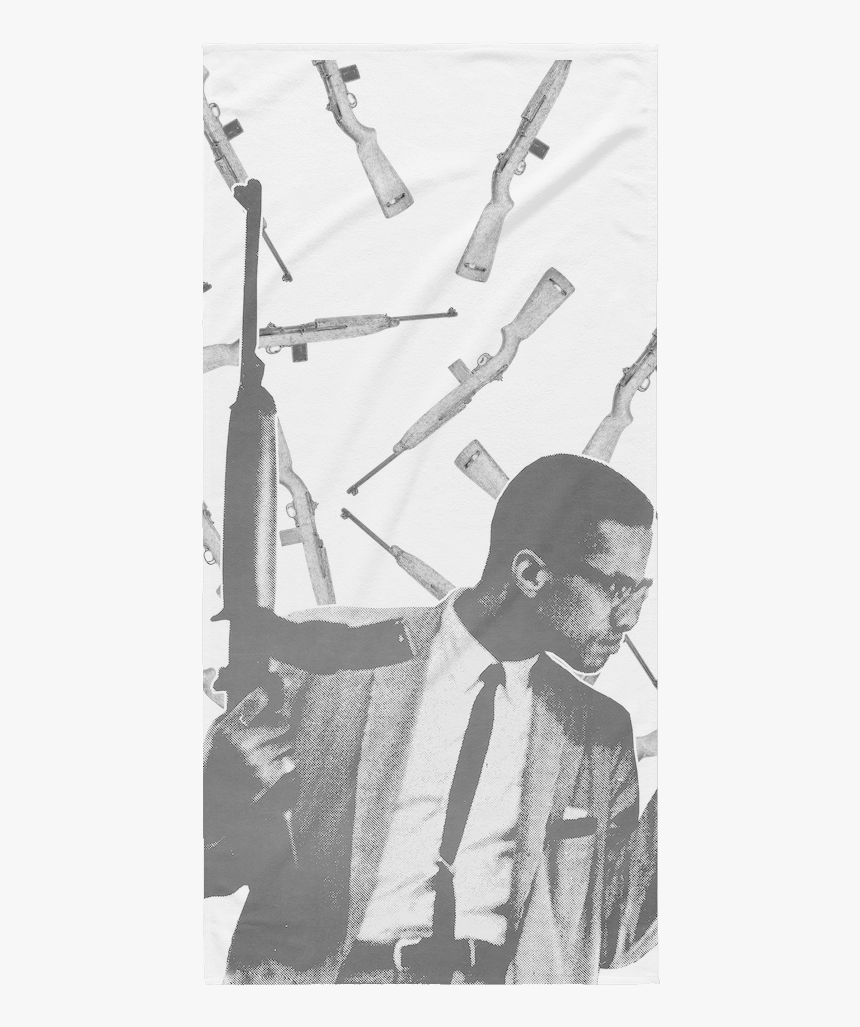 Malcolm X With Gun Hd Png Download Kindpng