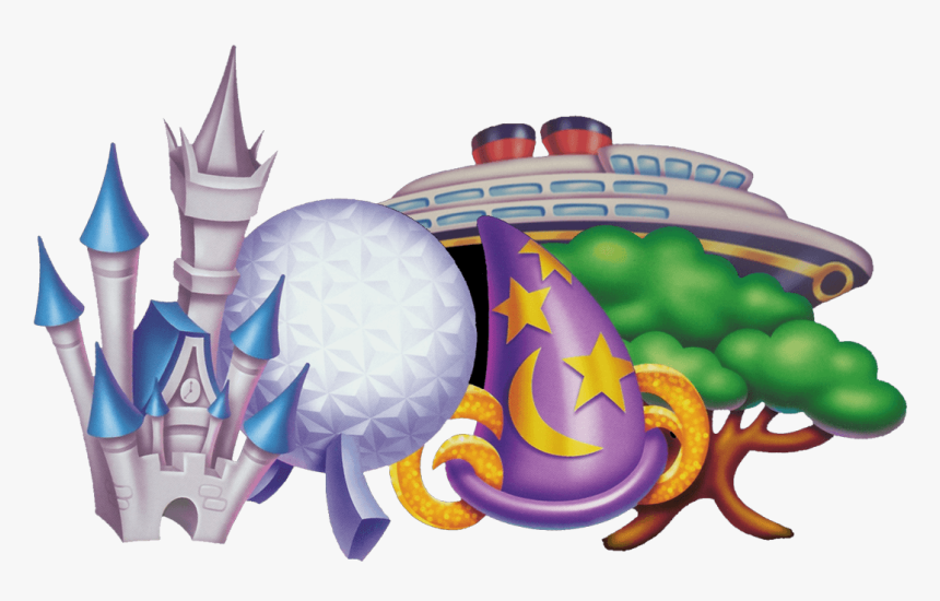 Walt Disney World Clipart - Disney World Parks Drawing, HD Png Download, Free Download