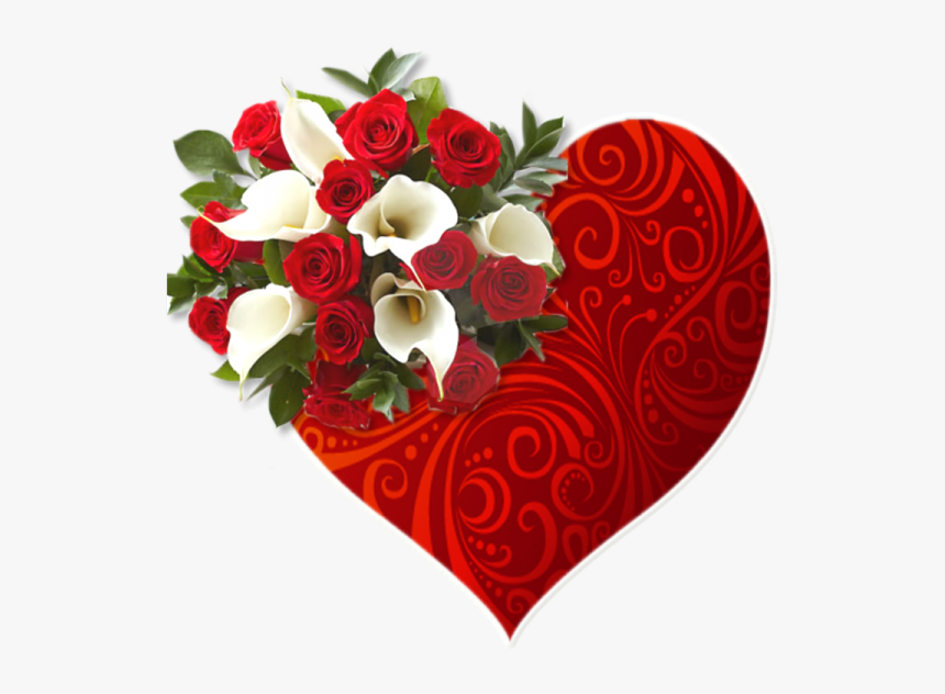 Tubes De Flowers For Png - Heart Flower Images Download, Transparent Png, Free Download