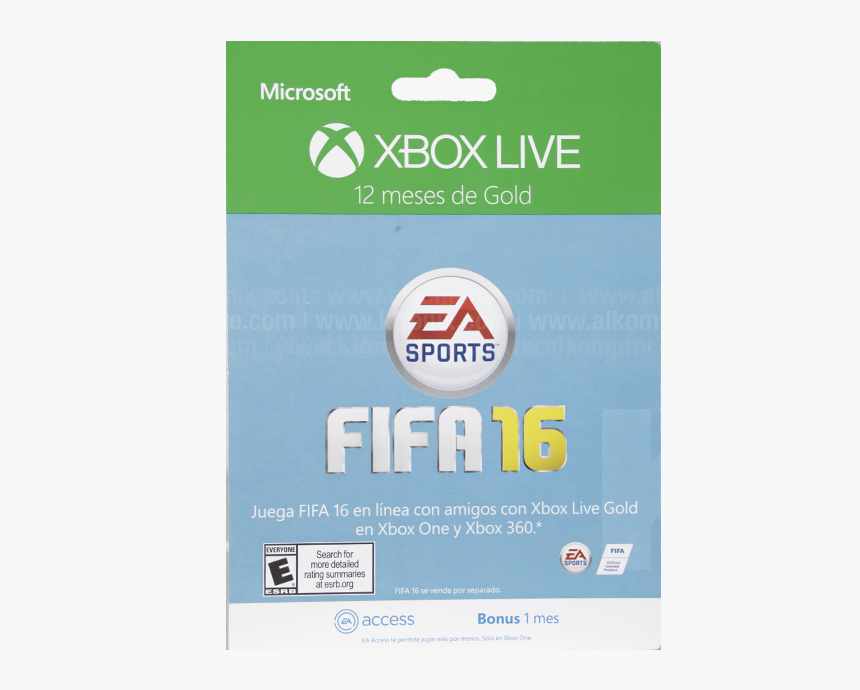 Tarjeta Xbox Live 12 Meses Brandeada Fifa - Fifa, HD Png Download, Free Download