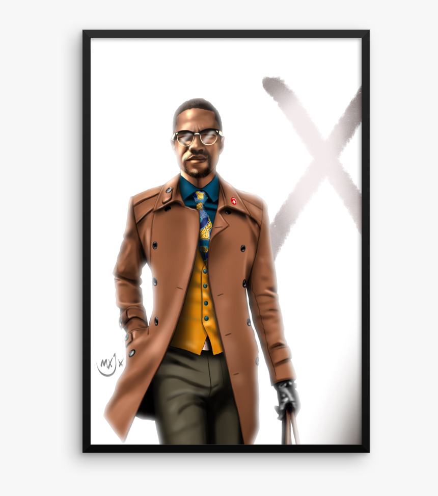 Image Of Premium Luster Photo Paper Framed Malcolm - Gentleman, HD Png Download, Free Download