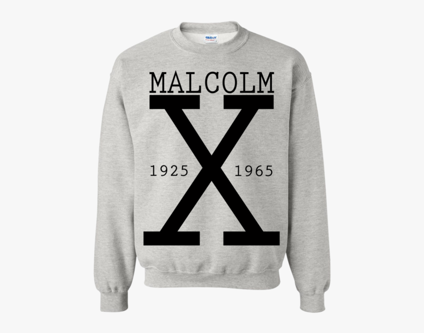 Malcolm X Printed Crewneck Pullover Sweatshirt 8 Oz - Sweater, HD Png Download, Free Download