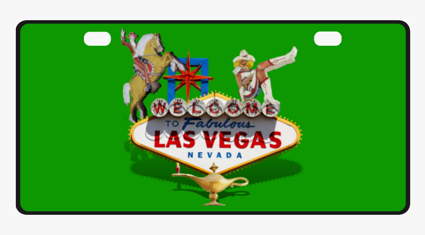 Las Vegas Welcome Sign License Plate - Pool, HD Png Download, Free Download