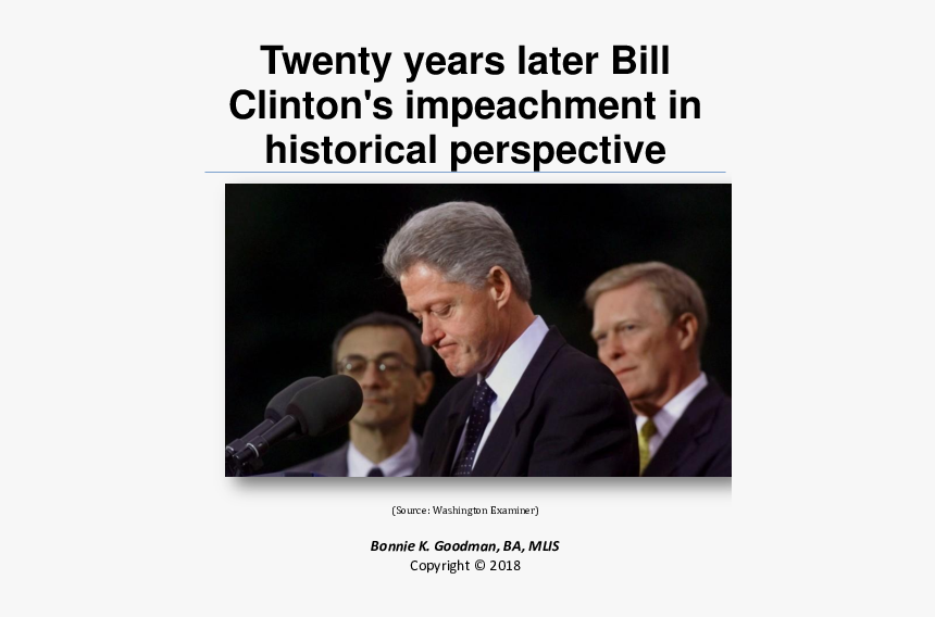 Did Clinton Get Impeached, HD Png Download, Free Download