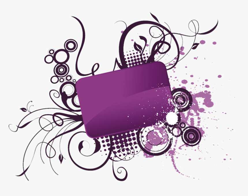 Purple Wedding Border Png, Transparent Png, Free Download