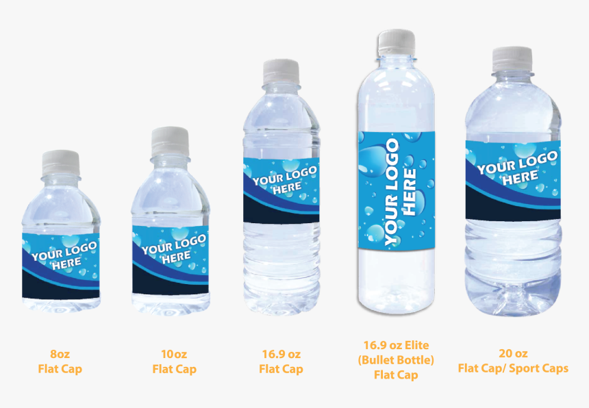 All Bottles Sizes, 8oz, 10oz, - 10 Oz Bottle Size, HD Png Download