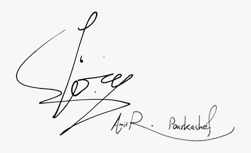 Pourkashef"s Signature And Handwriting - Signature Style From R, HD Png Download, Free Download