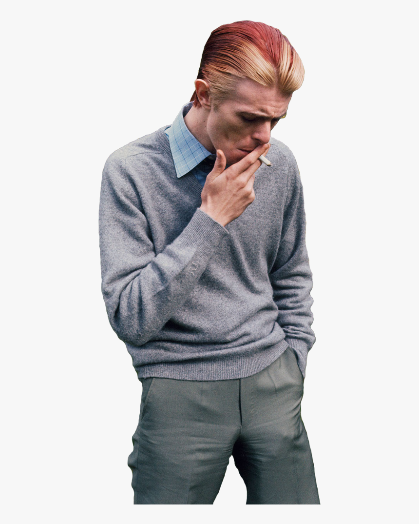David Bowie Transparent - David Bowie Red Hair Smoking, HD Png Download, Free Download