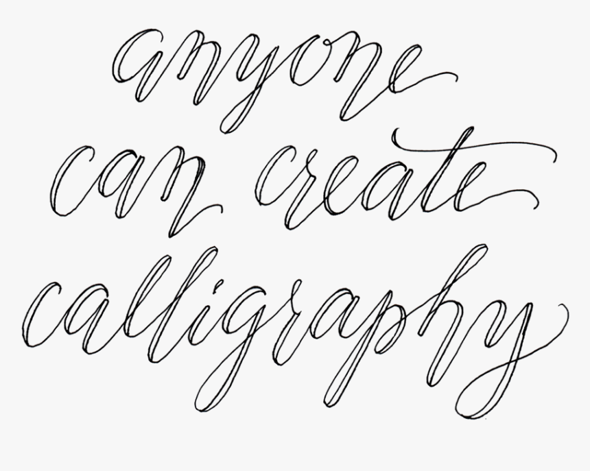 Font Handwriting Tutorial Alphabet - Calligraphy Cursive Handwriting Fonts, HD Png Download, Free Download