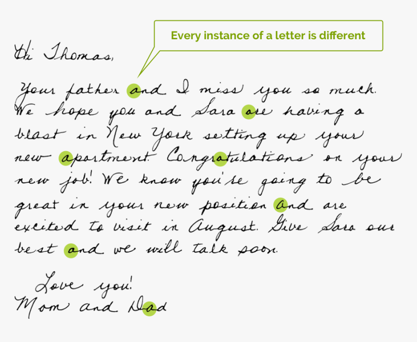 Digital Handwriting Sample - Handwriting, HD Png Download, Free Download