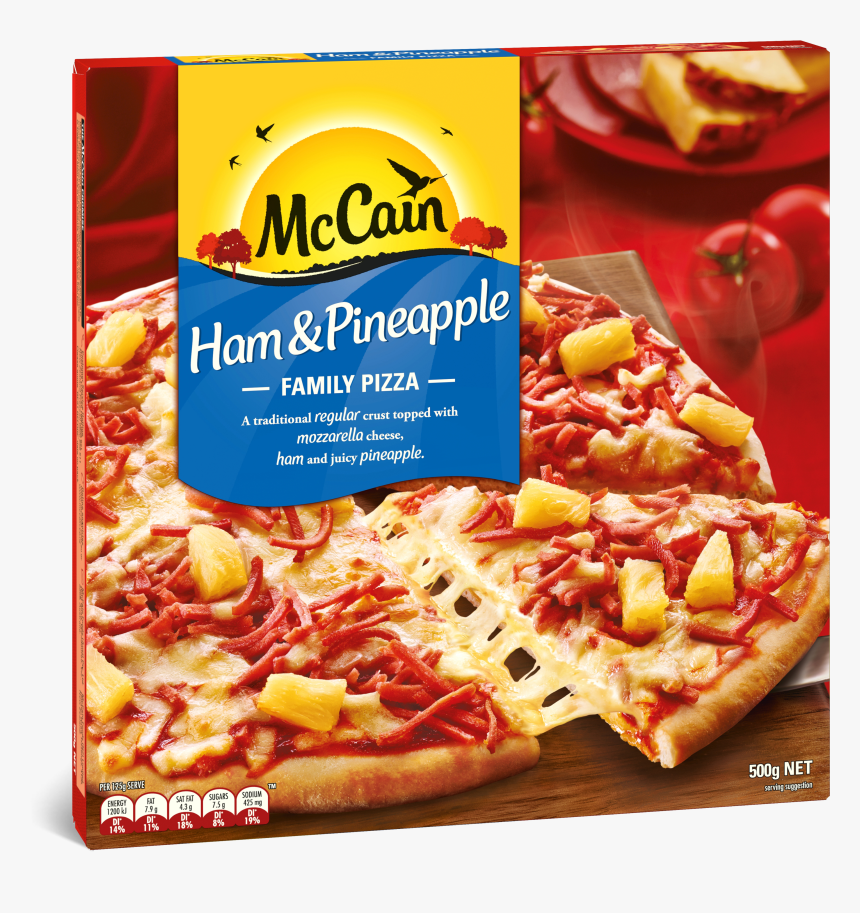 Mccain Ham And Pineapple Pizza, HD Png Download, Free Download