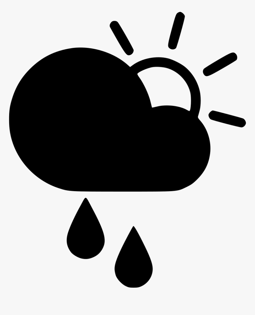 Day Sprinkle Cloud Rain Sun - Sun And Wind Icon, HD Png Download, Free Download