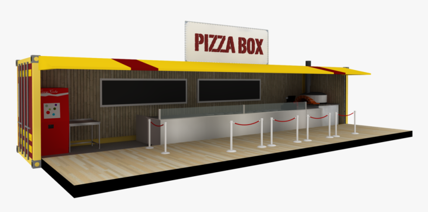 Container Pizza Shop, HD Png Download, Free Download