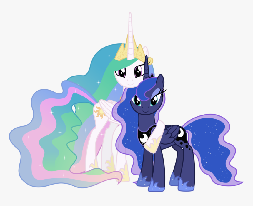 Celtestia And Luna - My Little Pony Princess Celestia And Princess Luna, HD Png Download, Free Download