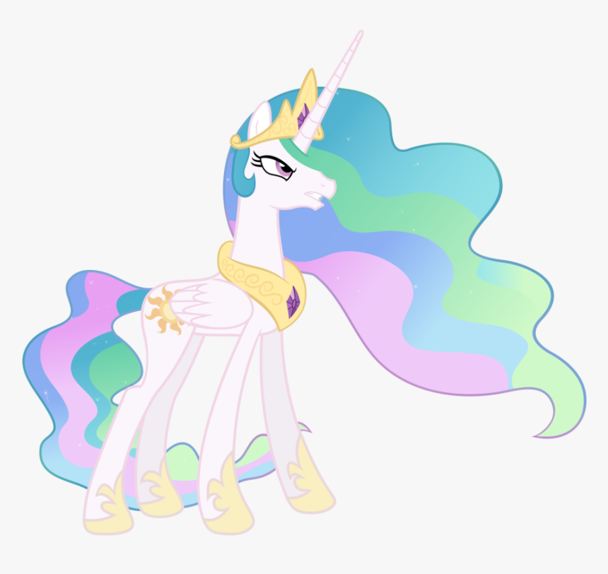 Awesome Celestia Pics - Angry Mlp Princess Celestia Vector, HD Png Download, Free Download