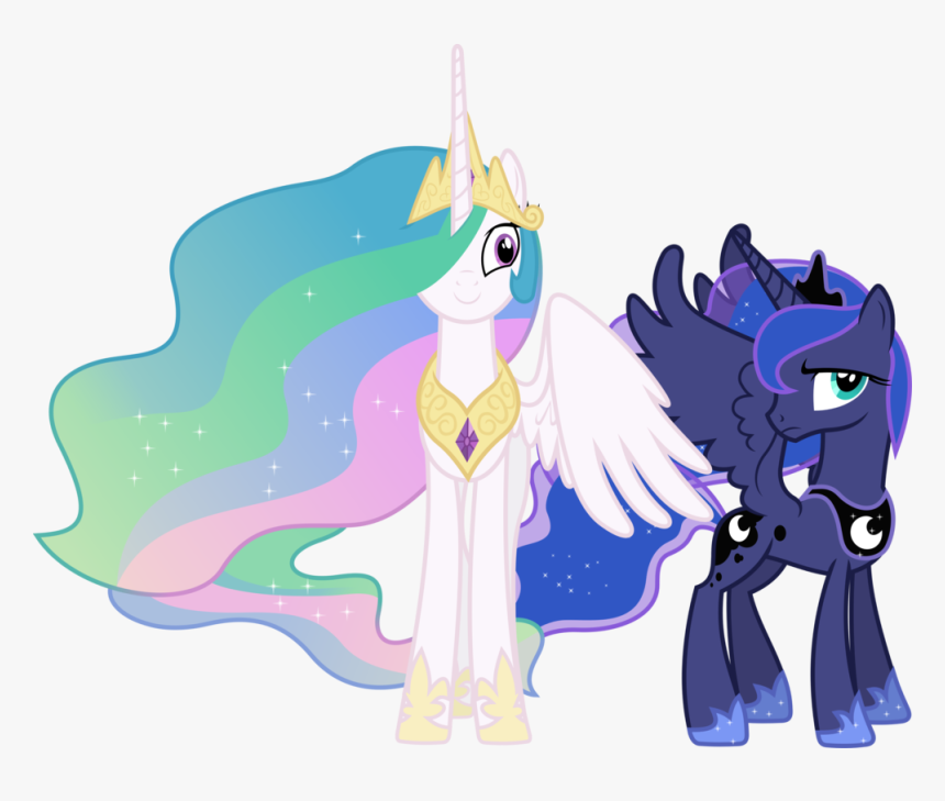 Transparent Princess Celestia Png - Celestia And Luna Mlp, Png Download, Free Download