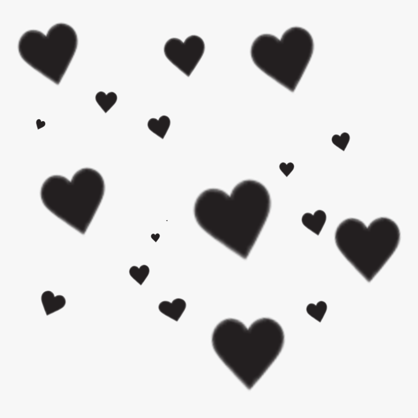 #heart #black #blackandwhite #blackheart #frame #hearts - Heart, HD Png Download, Free Download