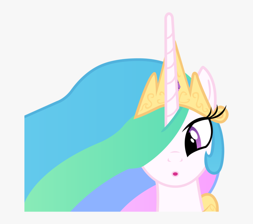 Princess Celestia Vector , Png Download - My Little Pony Princess Celestia Face, Transparent Png, Free Download