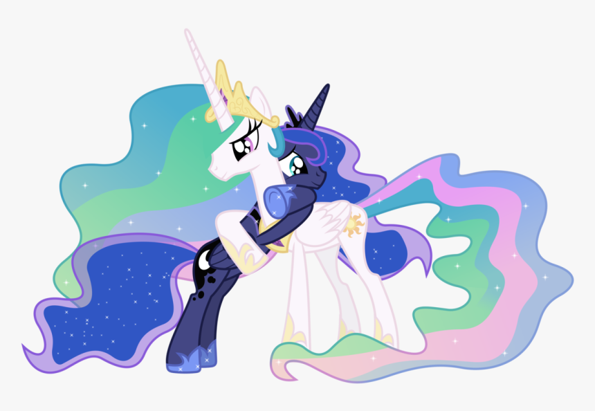 Celtestia And Luna - Mlp Celestia Y Luna, HD Png Download, Free Download