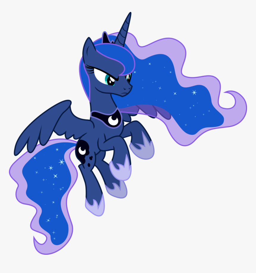 Aggressive Princess Luna By Theshadowstone-d77126g - My Little Pony Princess Luna Flying, HD Png Download, Free Download