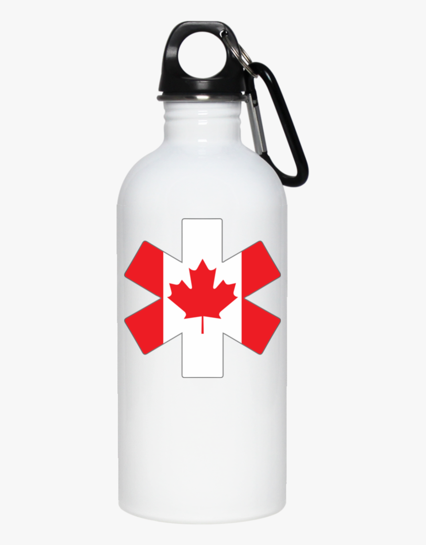 Star Of Life Canada 20 Oz Stainless Steel Water Bottle - Water Bottle, HD Png Download, Free Download