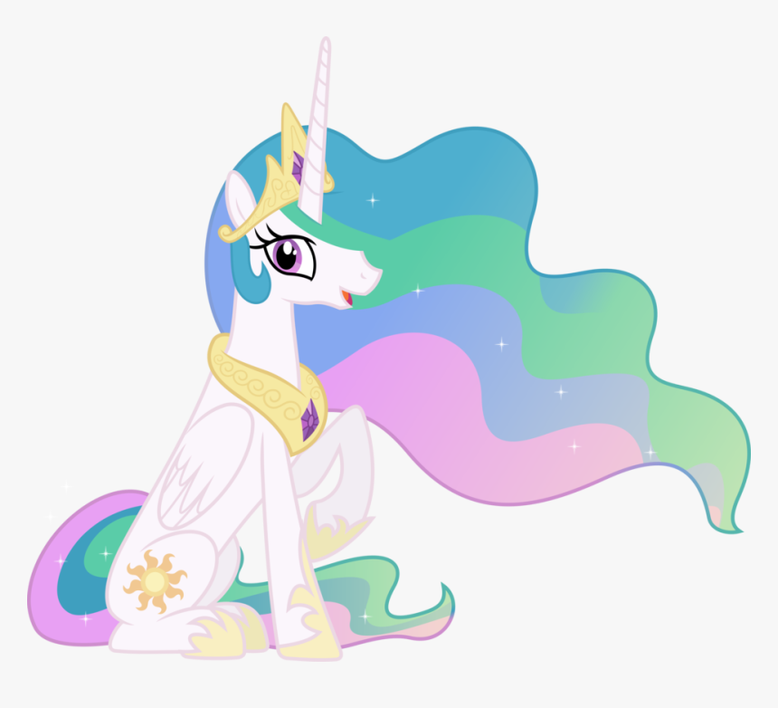 Princess Celestia Sitting Down By 90sigm - My Little Pony Princess Celestia Sitting, HD Png Download, Free Download