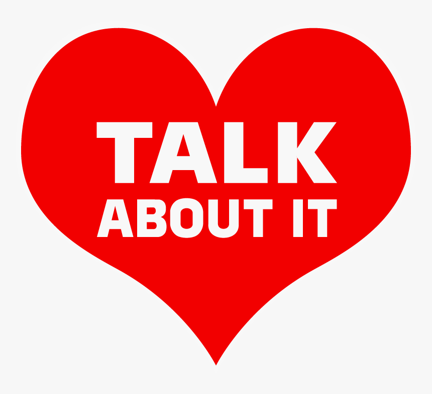 Talk About It Message & Heart Shaped Design That Appears - Eat Me Transparent Png, Png Download, Free Download