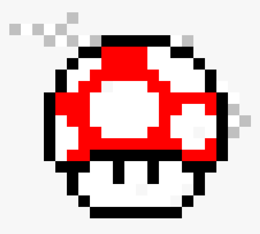 Super Mario World Mushroom Power - Super Mushroom Pixel Art, HD Png Download, Free Download