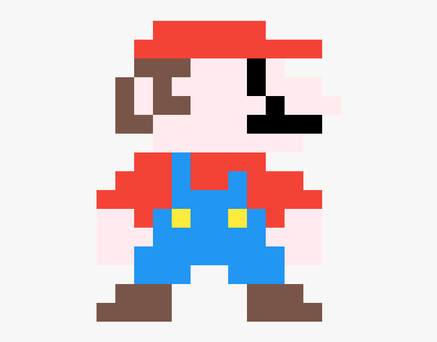 Mario Pixel Art - 8 Bit Mario, HD Png Download, Free Download