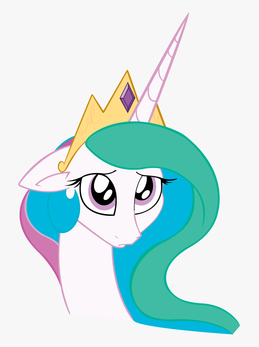 Princess Celestia Twilight Sparkle Derpy Hooves Pony - Twilight Sparkle My Little Pony Sad Face, HD Png Download, Free Download