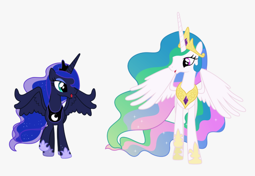 Princess Celestia And Princess Luna-vb457 - My Little Pony Prinzessin Luna And Celestia, HD Png Download, Free Download