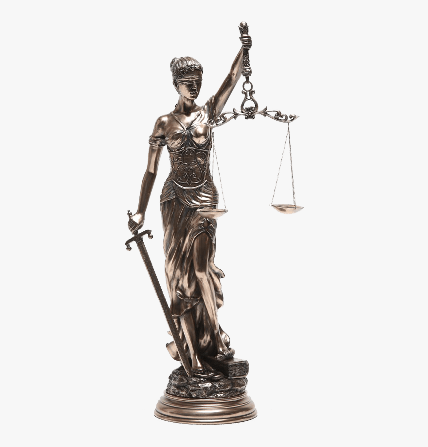 Bronze Lady Justice Statue - Lady Justice Statue, HD Png Download, Free Download