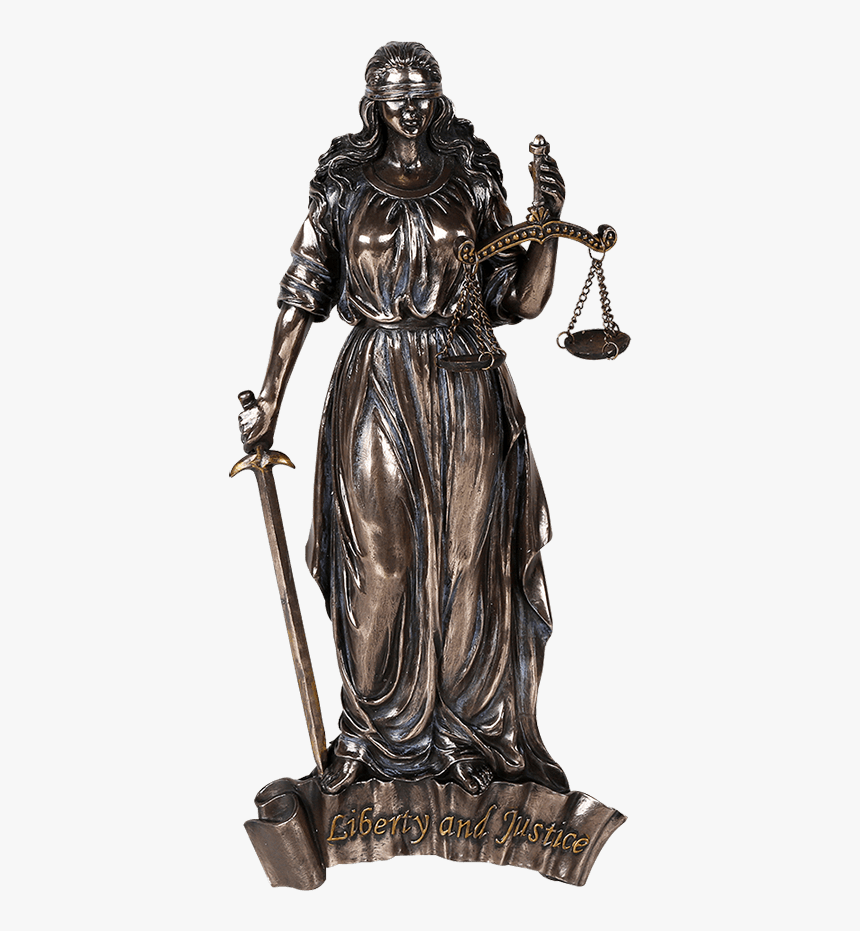 Lady Justice Wall Plaque - Bronze Lady Justice Statue Png, Transparent Png, Free Download