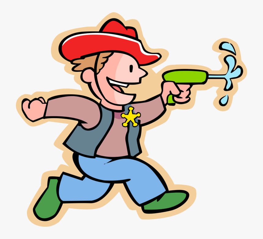 Vector Illustration Of Primary Or Elementary School - Water Gun Clip Art, HD Png Download, Free Download