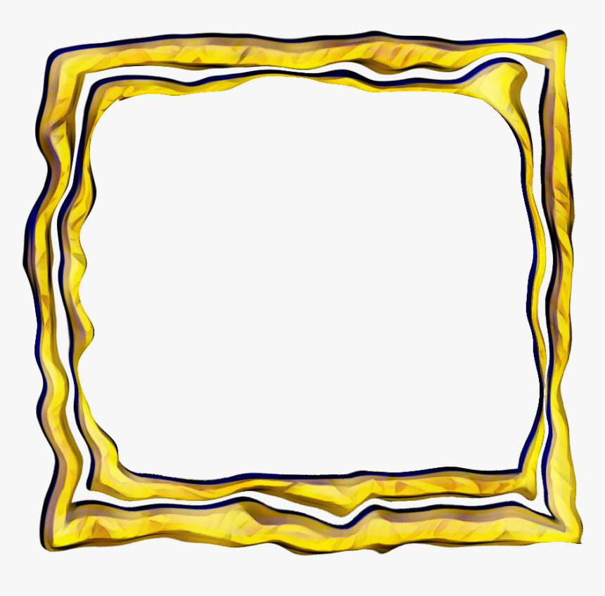 Frame Gold Polaroid Square Glitch - Square Glitch Png, Transparent Png, Free Download