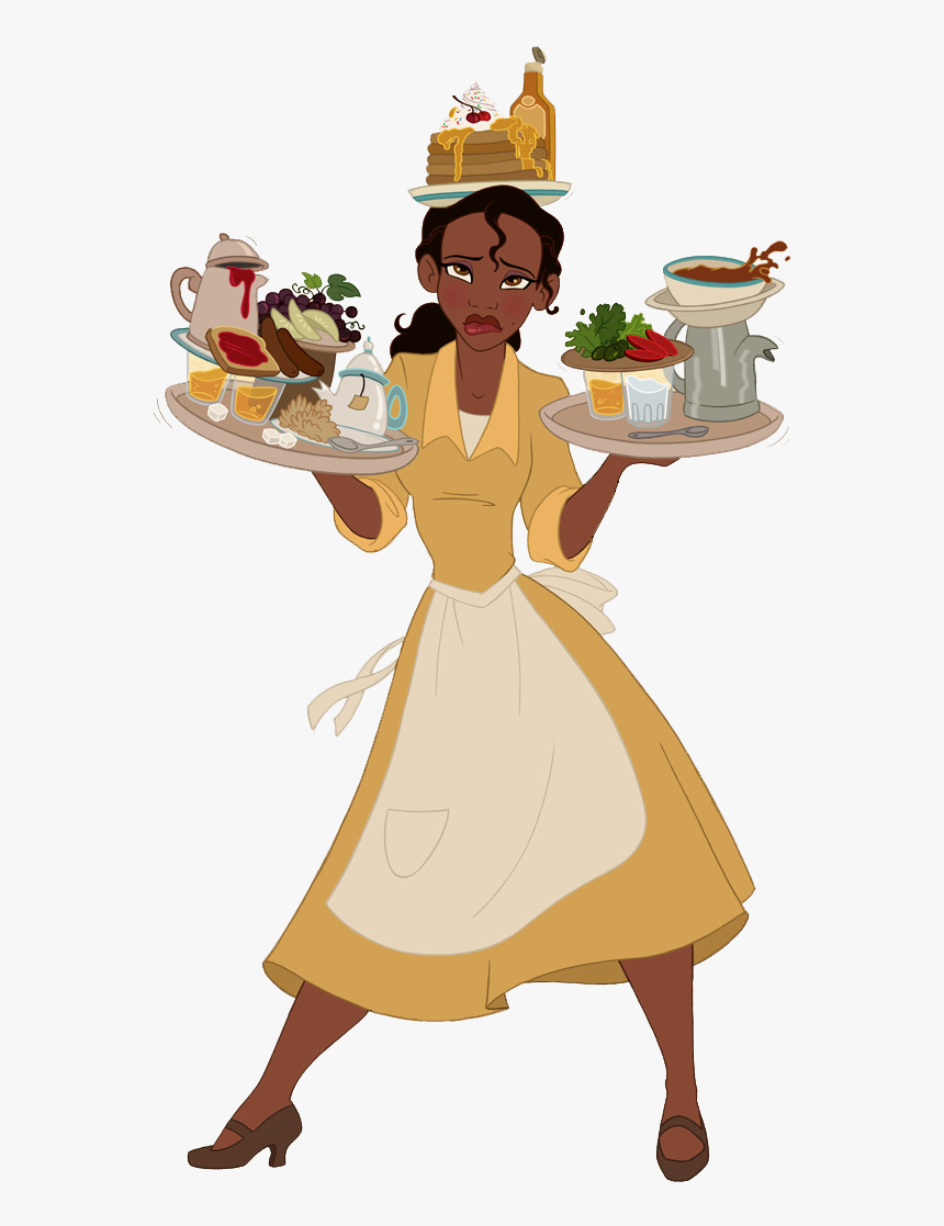 Princess Tiana As Waitress , Png Download - Tiana Disney Princess, Transparent Png, Free Download