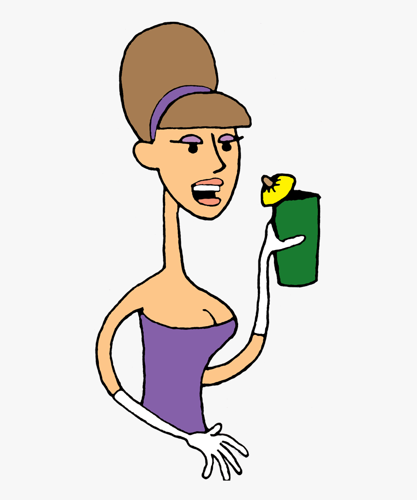 Transparent Retro Man Png - Woman Drinking Clipart Transparent, Png Download, Free Download