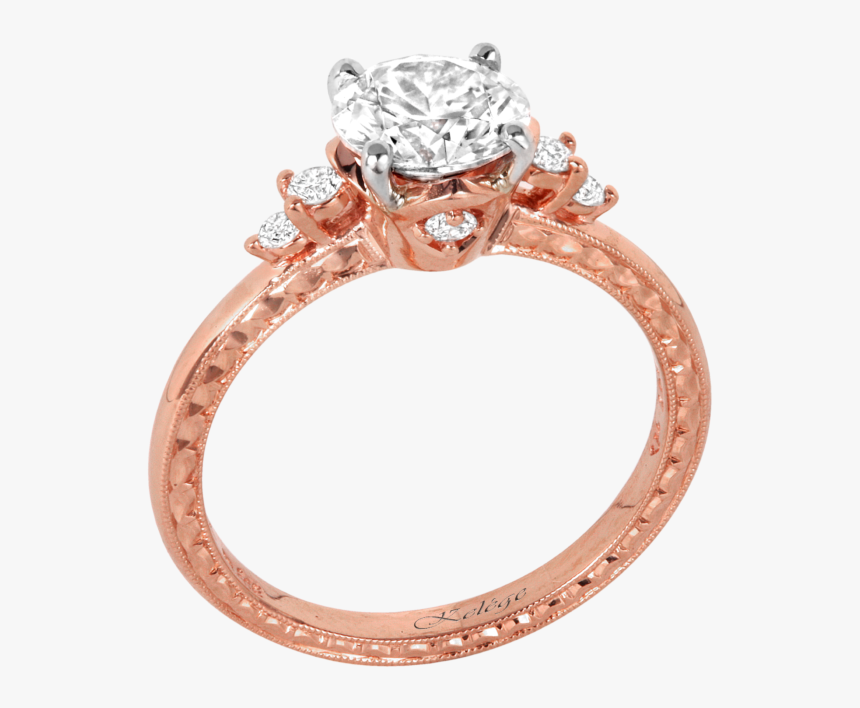 Kgr 1143-p Rose Gold Engagement Ring - Engagement Ring, HD Png Download, Free Download