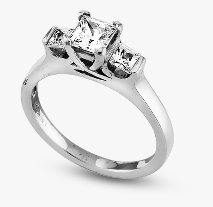 Standard View Of Egss3 In White Metal - Pre-engagement Ring, HD Png Download, Free Download