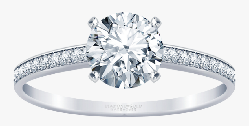 Thin Channel Engagement Rings, HD Png Download, Free Download