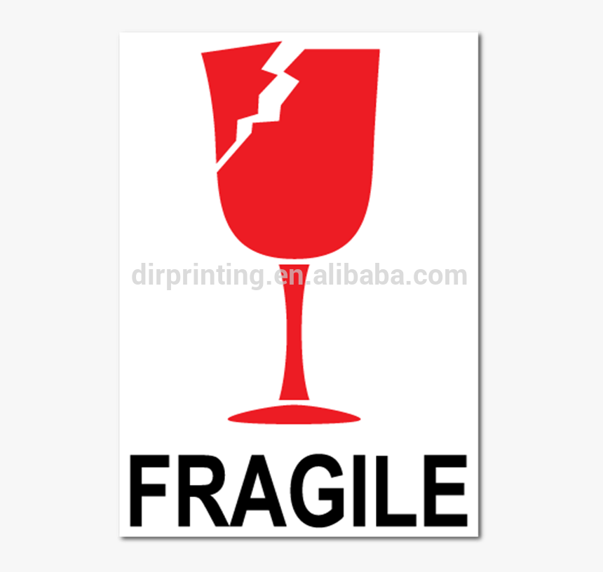 Cheap Custom Fragile Sticker, Factory Price Destructible - Fragile Glass, HD Png Download, Free Download