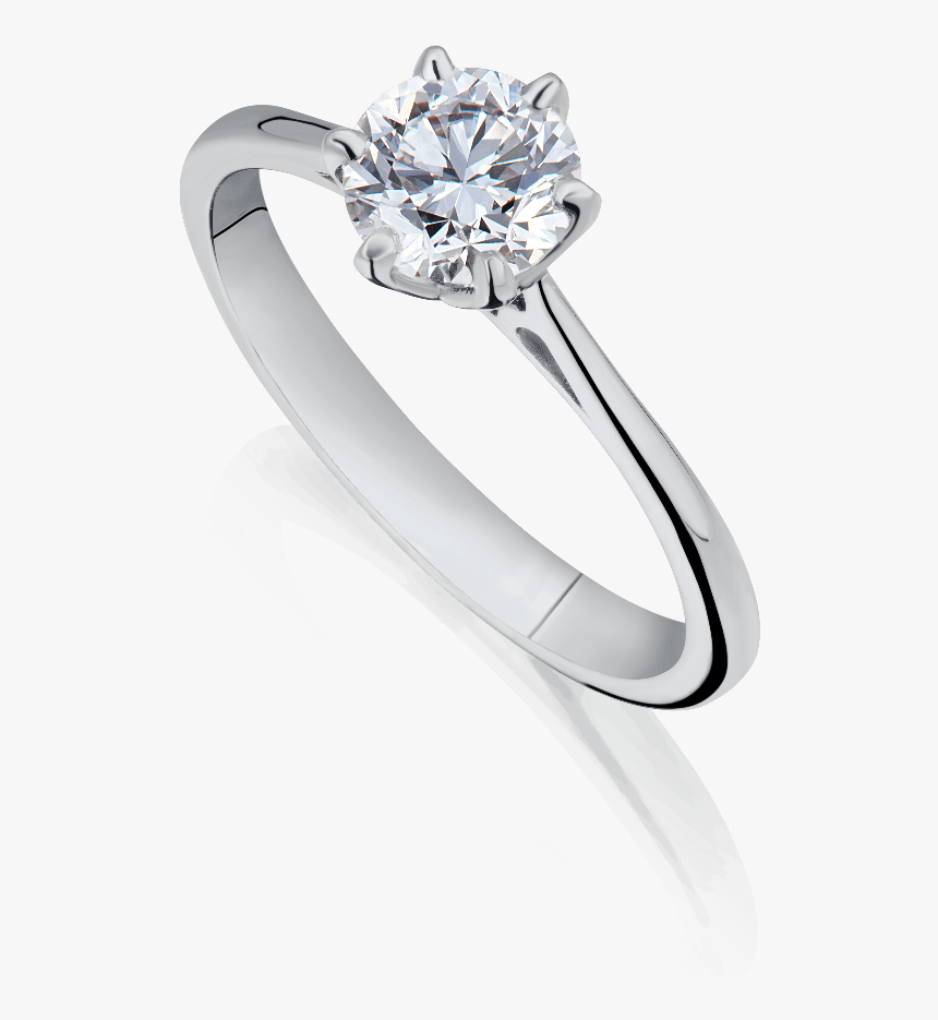 Single Diamond Engagement Ring, HD Png Download, Free Download