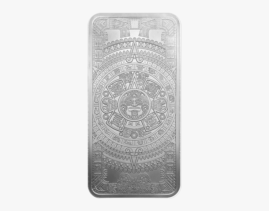 Aztec Calendar Silver Bar Front - Circle, HD Png Download, Free Download