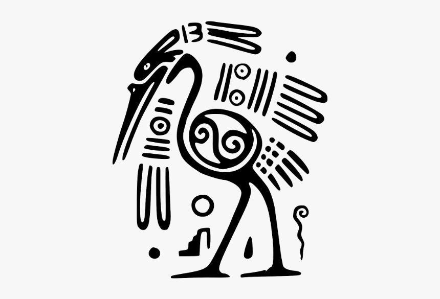 Ancient Mexico Motif Bird, HD Png Download, Free Download