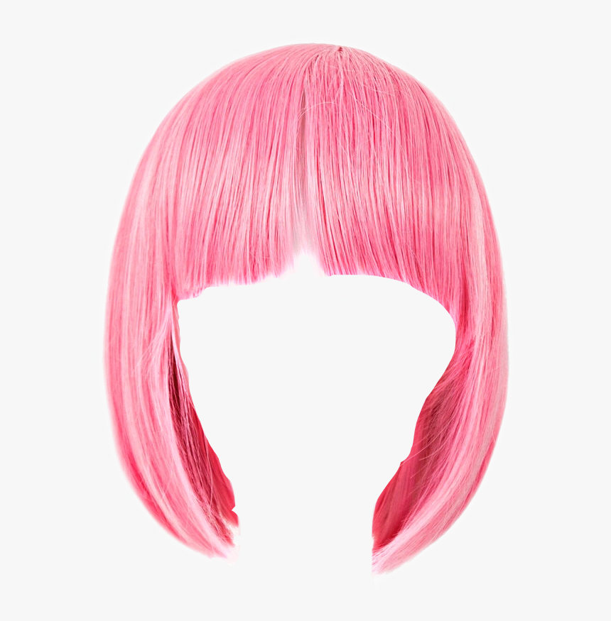 Pink Bob Wig Png, Transparent Png, Free Download