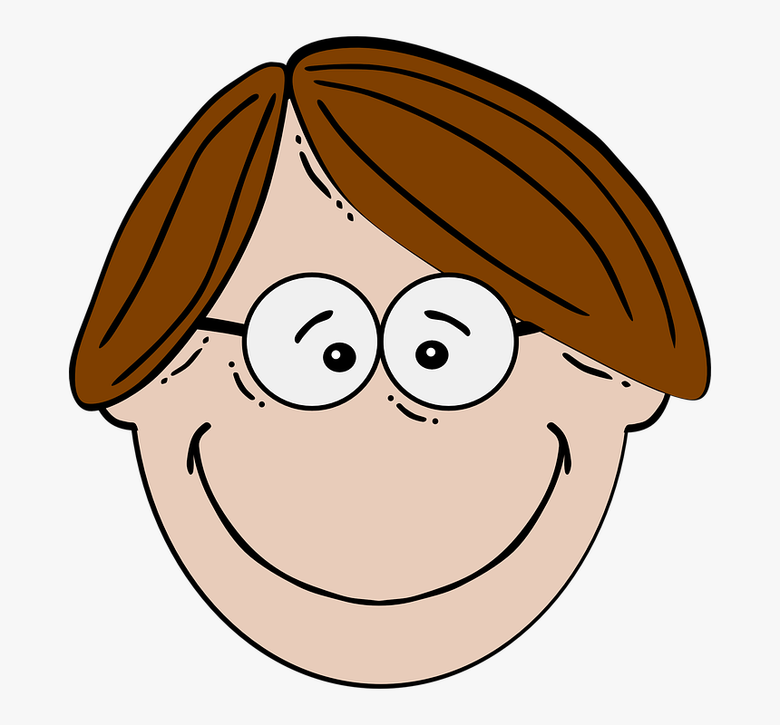 Transparent Nerd Clipart - Grandma Clipart Face, HD Png Download, Free Download